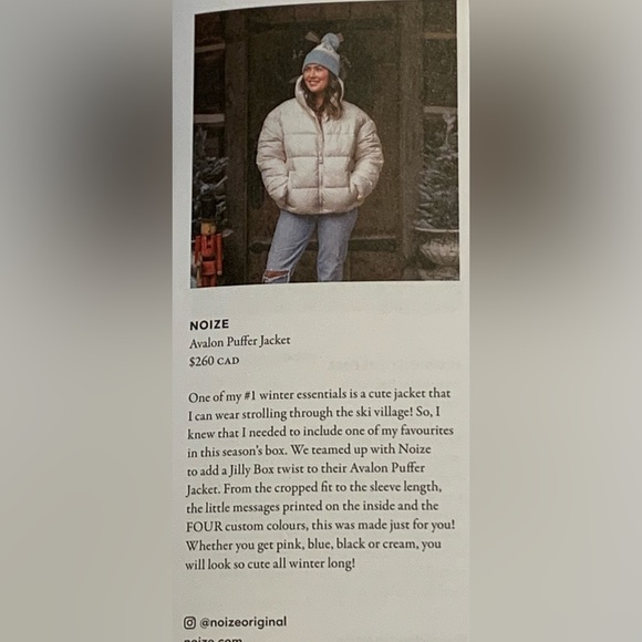 Jilly Box Winter 2023 Noise Avalon Puffer Jacket - Blue Large - Picture 5 of 5